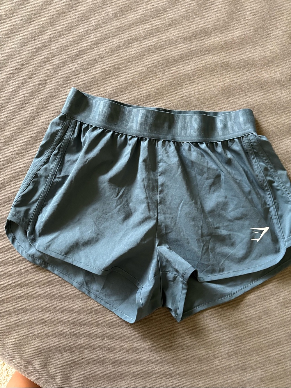 Gymshark Women's Teal High-Rise Training Shorts
